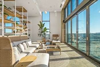 Panoramic 14th floor rooftop sound garden